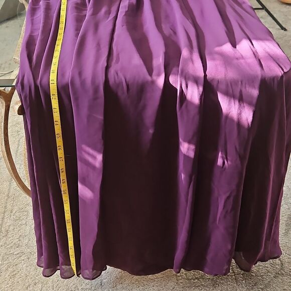 Azazie Millie Plum Lace Maxi gown Size A22  (US 3XL) - Picture 14 of 15